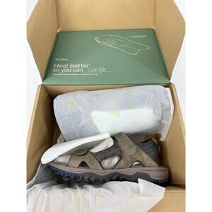 Kuru Sandals 11 Mens Tread Leather Brown Men’s Plantar Fasciitis Shoes New